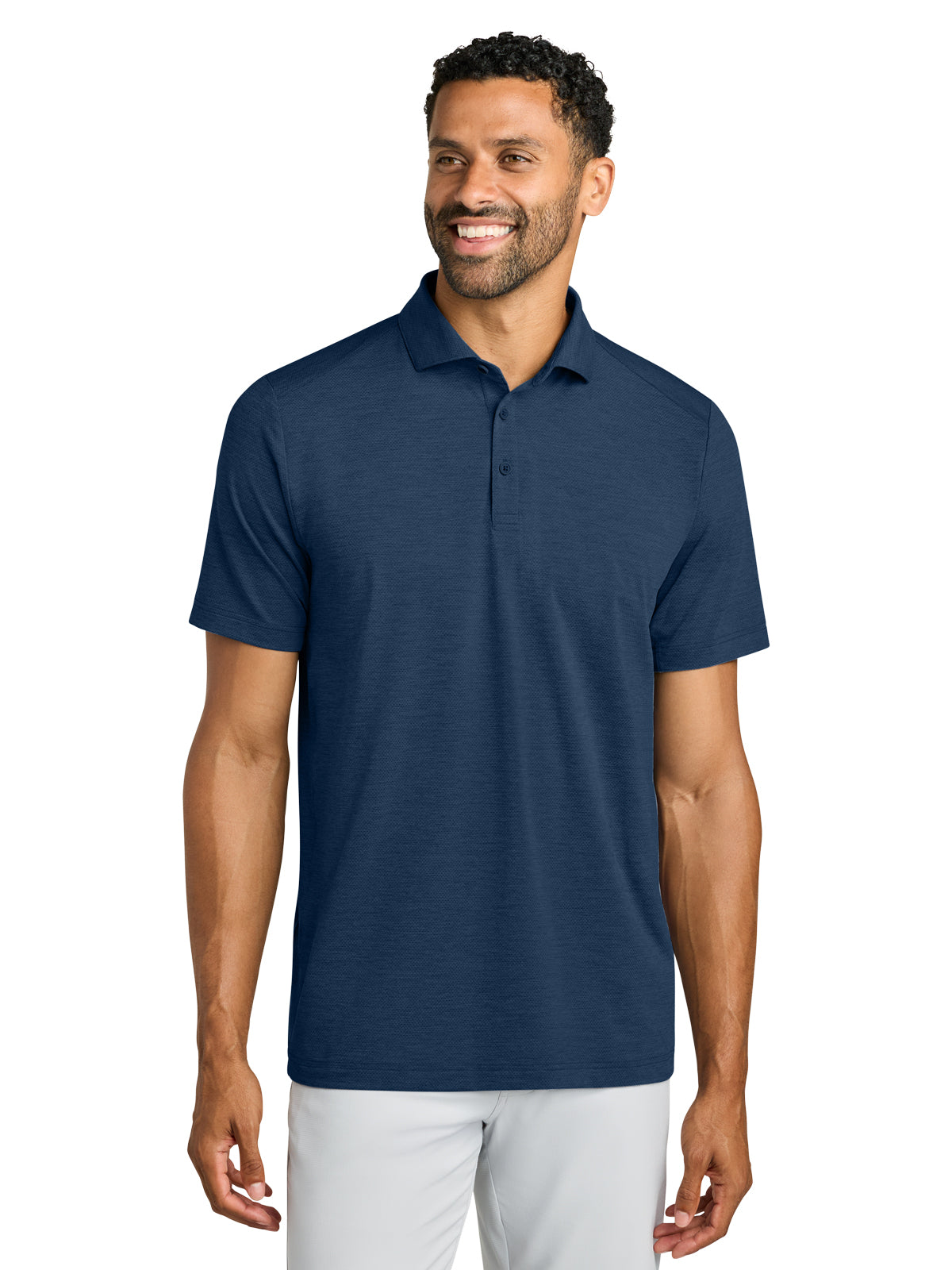 Men's Pocketless Onward Polo - TMA42773 - Navy Heather