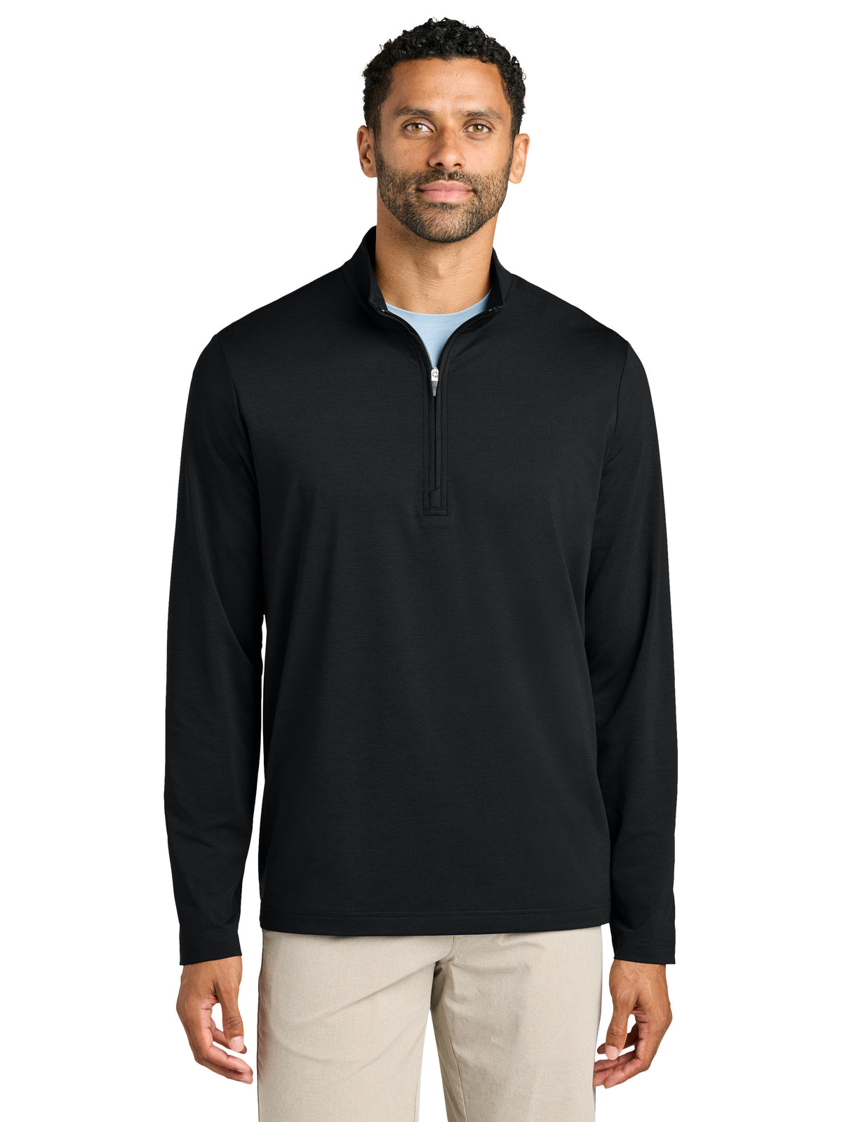 Men's Pocketless Onward 1/4-Zip Sweatshirt - TMA42775 - Black