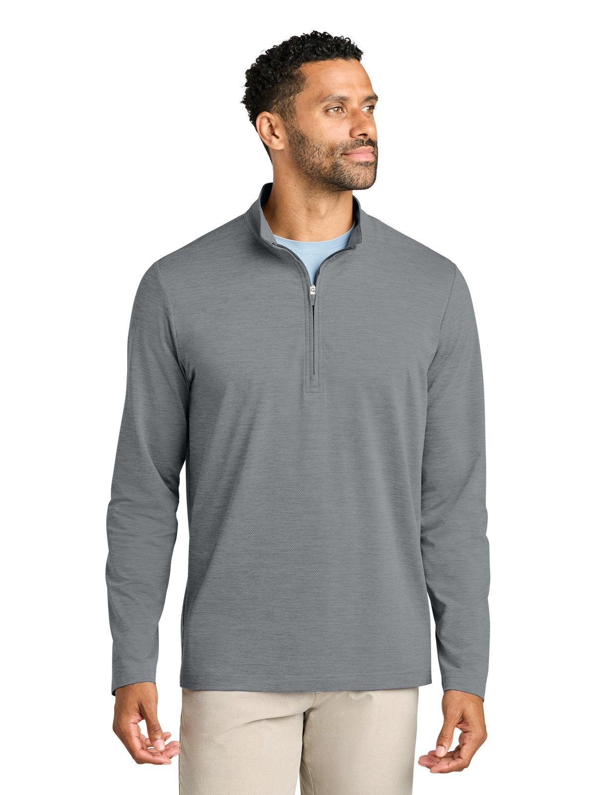 Men's Pocketless Onward 1/4-Zip Sweatshirt - TMA42775 - Quiet Shade Grey Heather