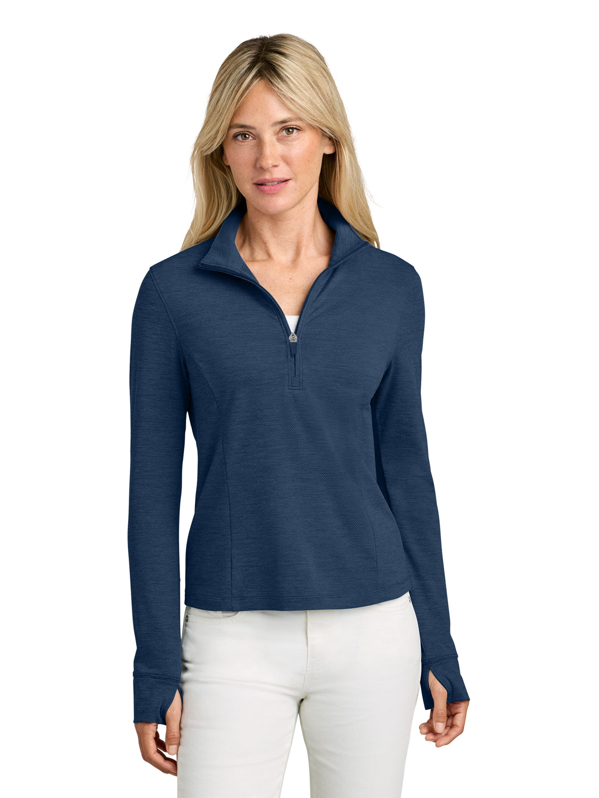 Women's Pocketless Onward 1/2-Zip Sweatshirt - TMA42778 - Navy Heather