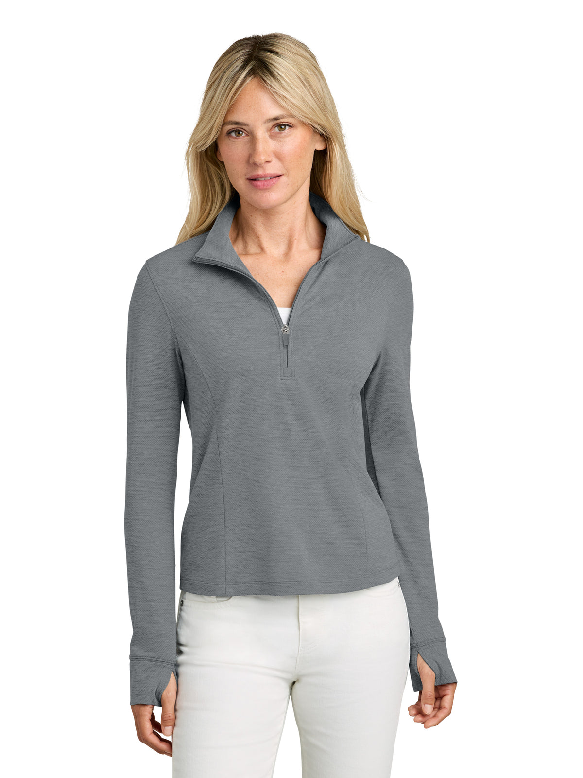 Women's Pocketless Onward 1/2-Zip Sweatshirt - TMA42778 - Quiet Shade Grey Heather