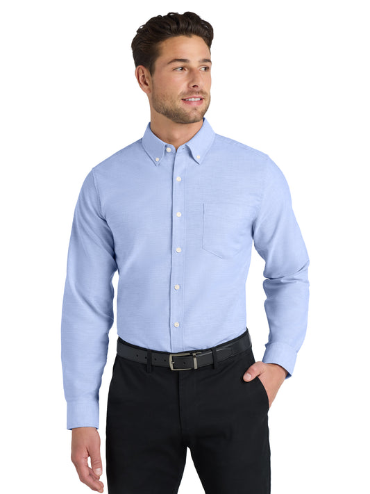Men's Tall SuperPro™ Oxford Shirt - TS658 - Oxford Blue