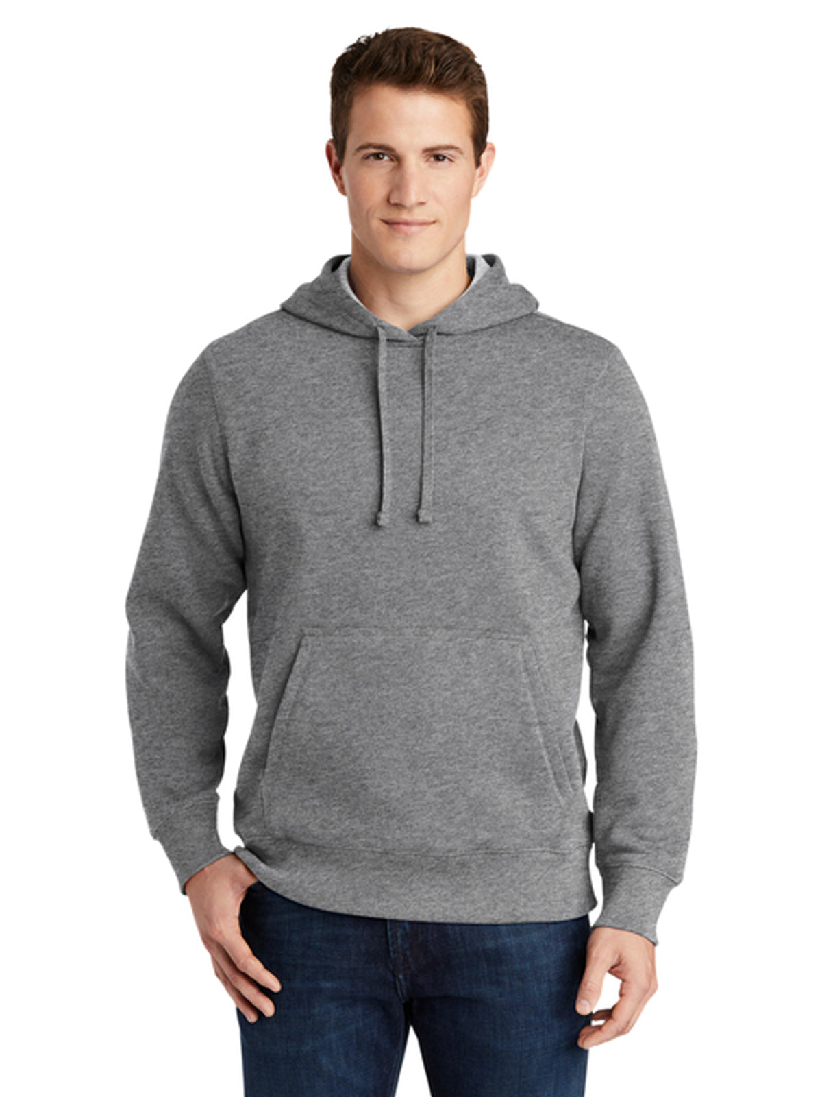 Men's 1-Pocket Tall Hooded Sweatshirt - TST254 - Vintage Heather