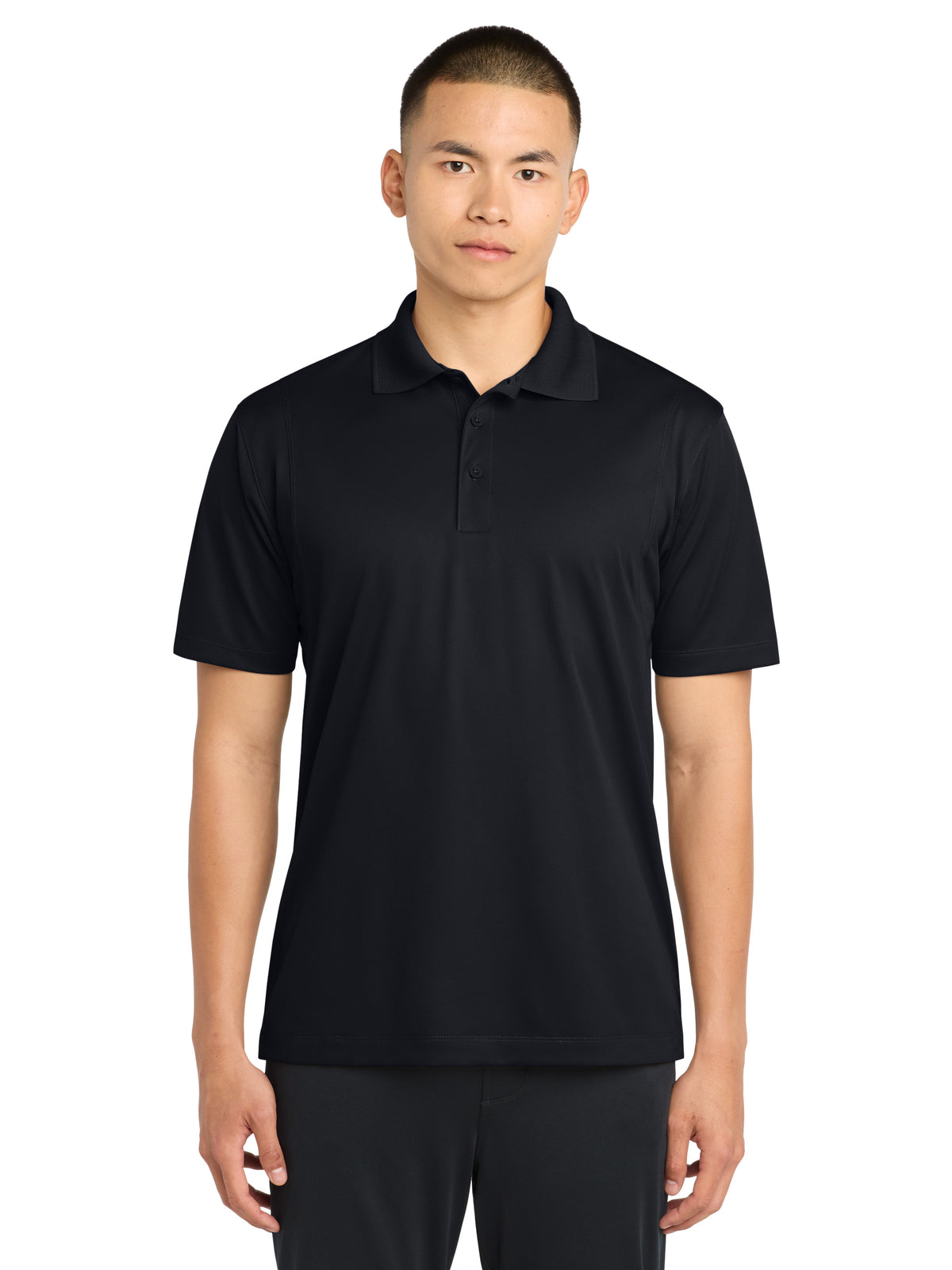 Men's Tall Micropique Sport-Wick Polo - TST650 - Black