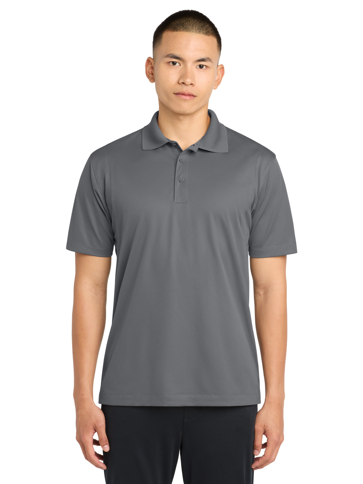 Men's Tall Micropique Sport-Wick Polo - TST650 - Grey Concrete
