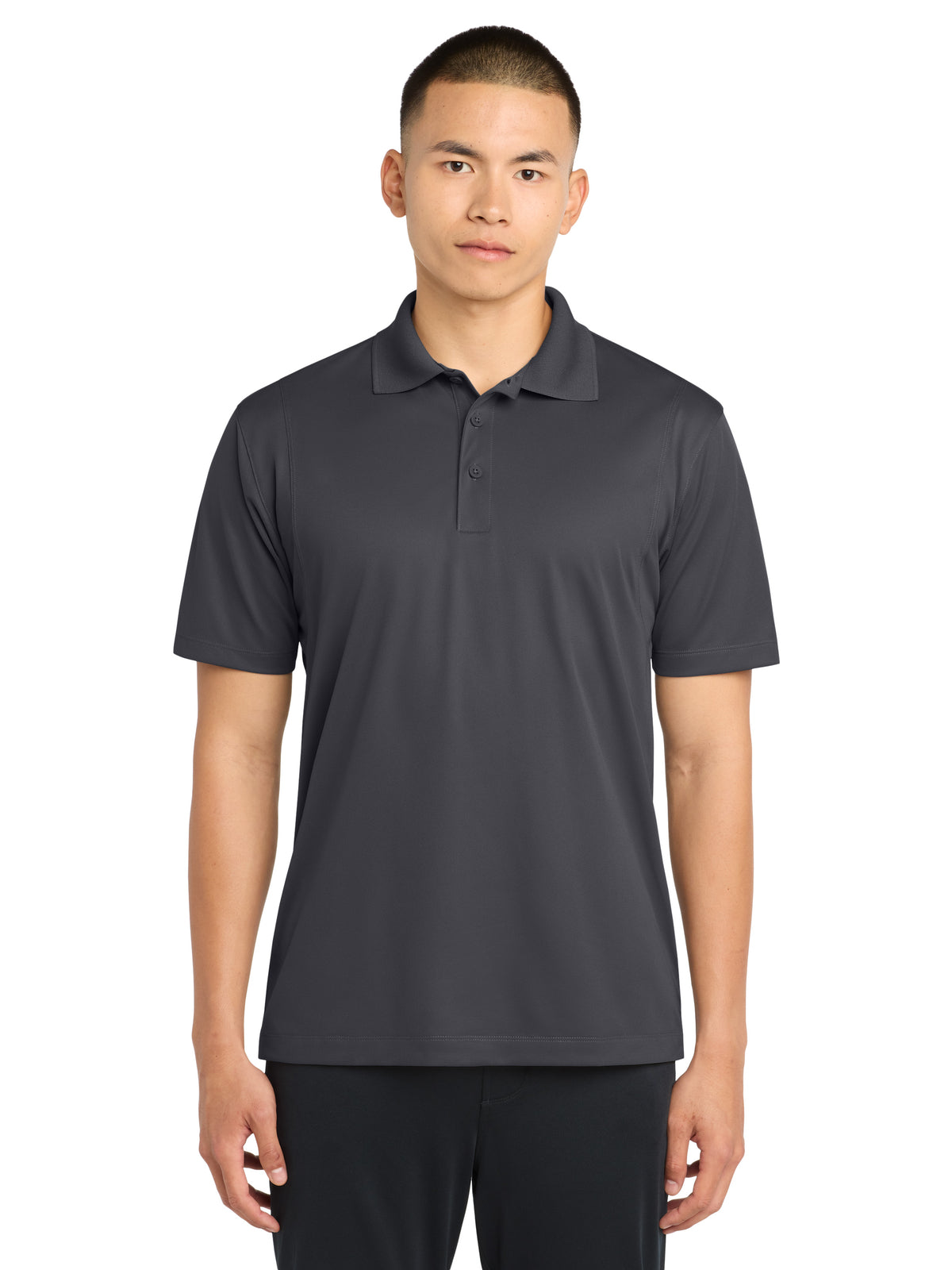 Men's Tall Micropique Sport-Wick Polo - TST650 - Iron Grey