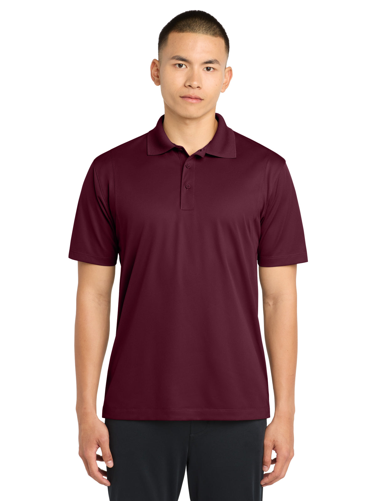 Men's Tall Micropique Sport-Wick Polo - TST650 - Maroon