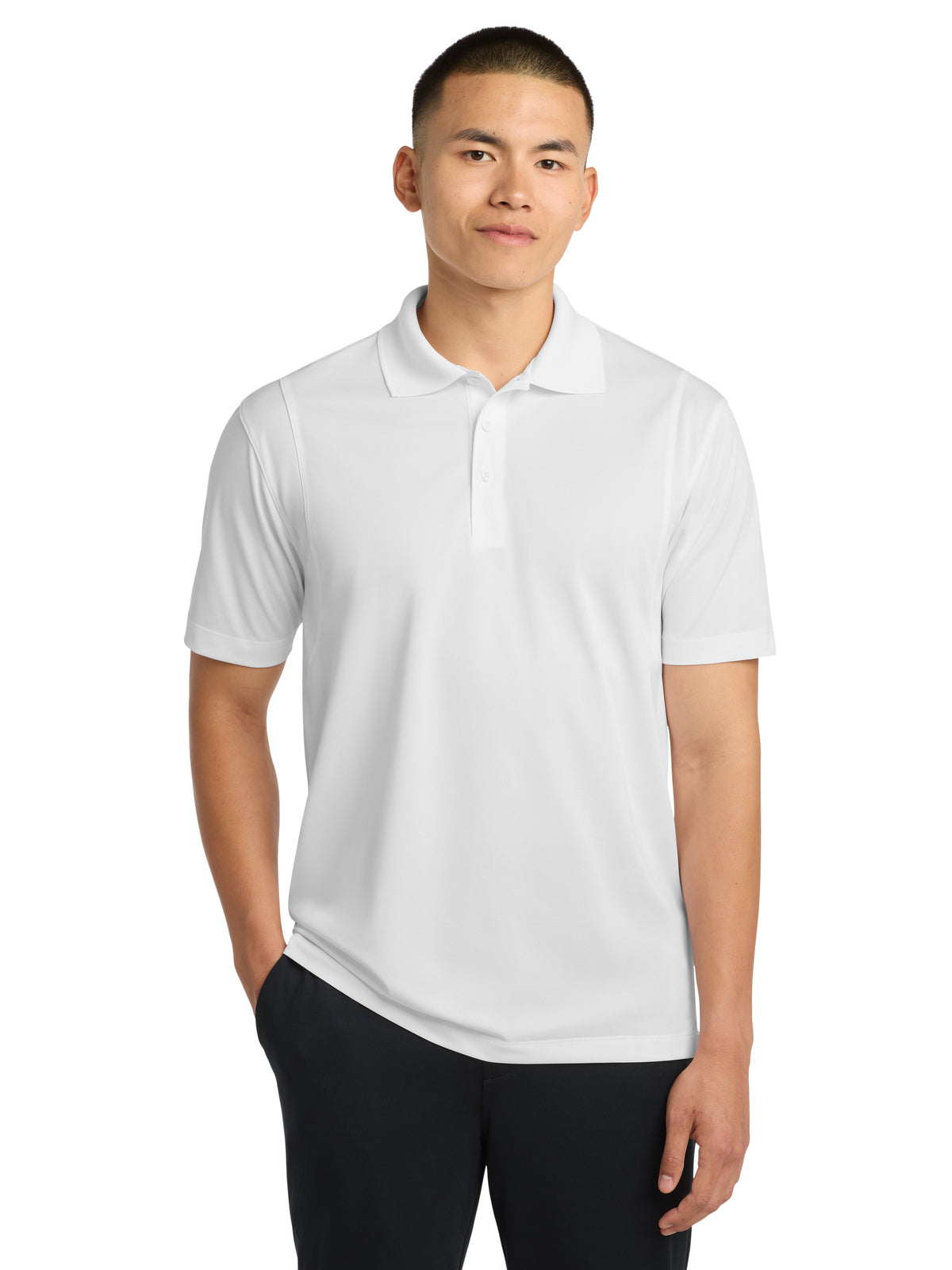 Men's Tall Micropique Sport-Wick Polo - TST650 - White