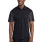 Men's Tall Side Blocked Micropique Sport-Wick Polo - TST655 - Black/Iron Grey