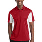 Men's Tall Side Blocked Micropique Sport-Wick Polo - TST655 - True Red/White