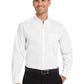 Men's Long Sleeve Poplin Shirt - TW100 - White