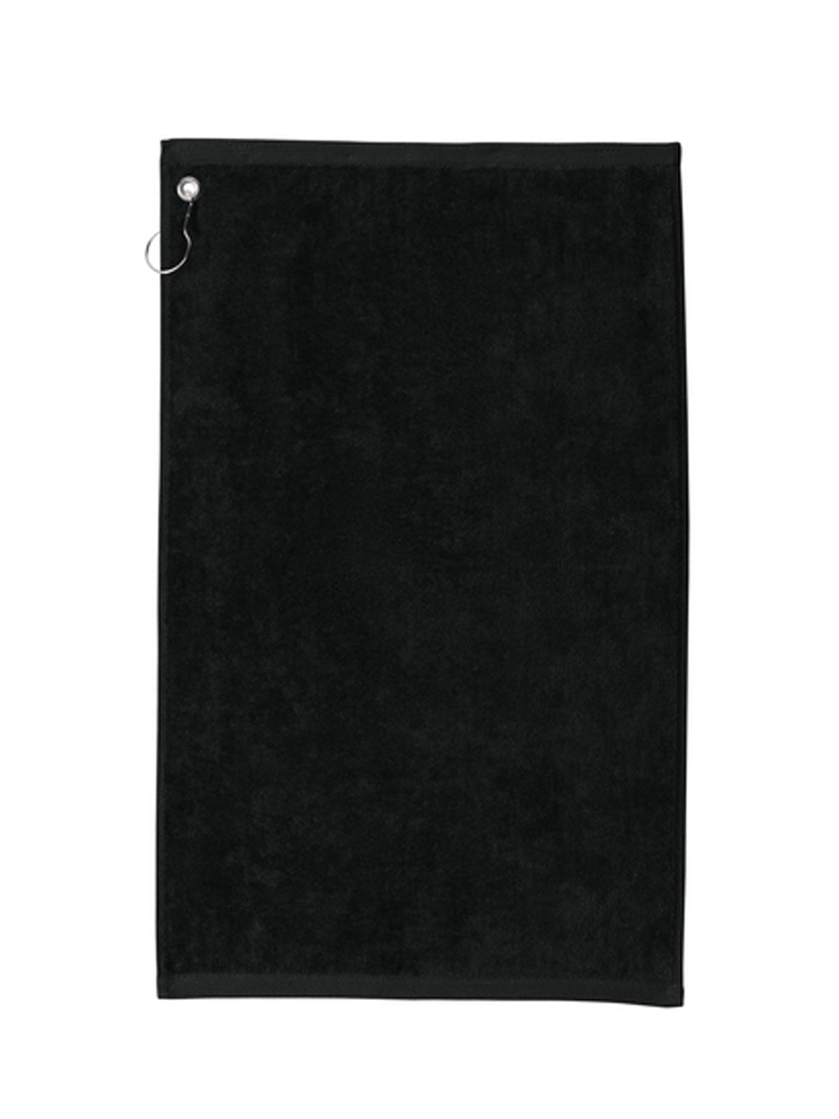 Grommeted Golf Towel - TW51 - Black