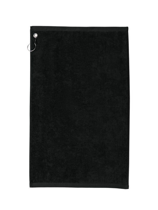 Grommeted Golf Towel - TW51 - Black