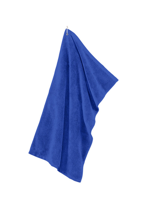 Grommeted Microfiber Golf Towel - TW530 - Royal