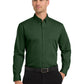 Men's 1-Pocket Long Sleeve Poplin Shirt - W100 - Deep Forest Green