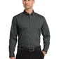 Men's 1-Pocket Long Sleeve Poplin Shirt - W100 - Graphite