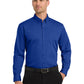 Men's 1-Pocket Long Sleeve Poplin Shirt - W100 - True Royal