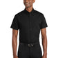 Men's Short Sleeve Poplin Shirt - W101 - Deep Black