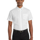 Men's Short Sleeve Poplin Shirt - W101 - White