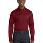 Men's Long Sleeve Button Up Performance Shirt - W808 - Burgundy