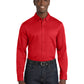 Men's Long Sleeve Button Up Performance Shirt - W808 - Rich Red