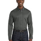 Men's Long Sleeve Button Up Performance Shirt - W808 - Storm Grey