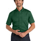 Men's Short Sleeve Button Up Shirt - W809 - Dark Green