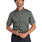 Men's Short Sleeve Button Up Shirt - W809 - Storm Grey