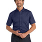 Men's Short Sleeve Button Up Shirt - W809 - True Navy