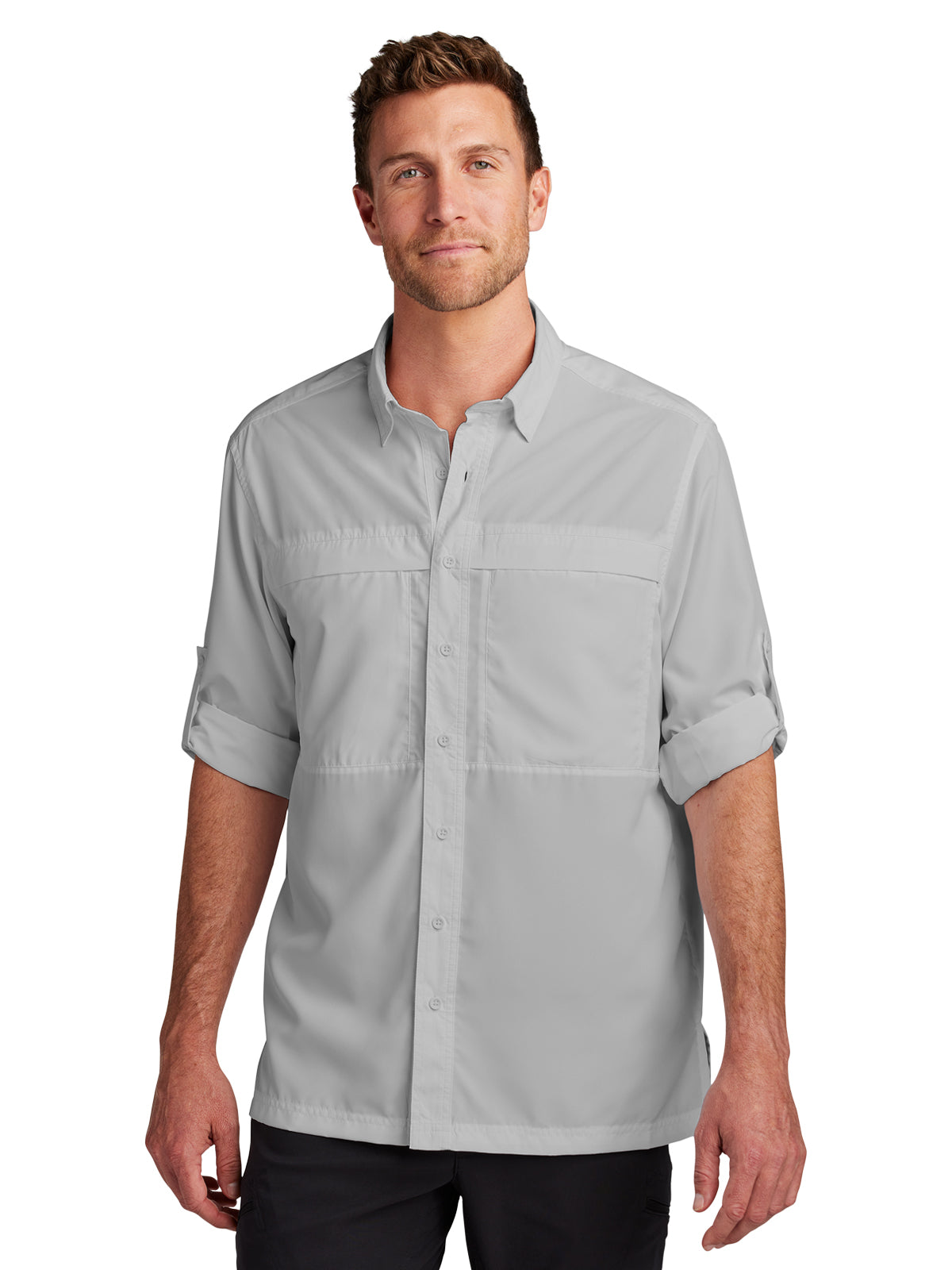 Men's Long Sleeve UV Daybreak Shirt - W960 - Gusty Grey