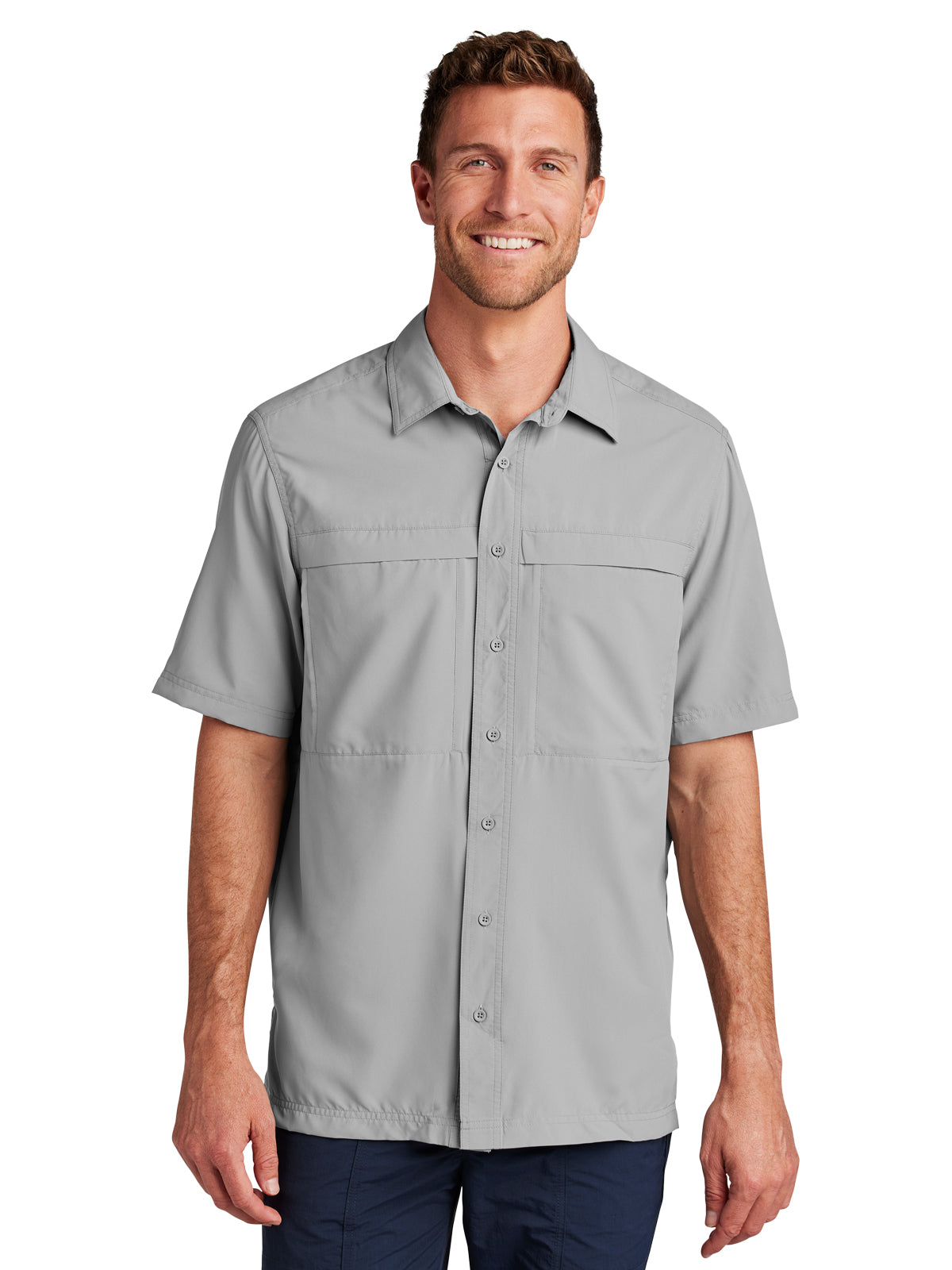 Men's Short Sleeve UV Daybreak Shirt - W961 - Gusty Grey
