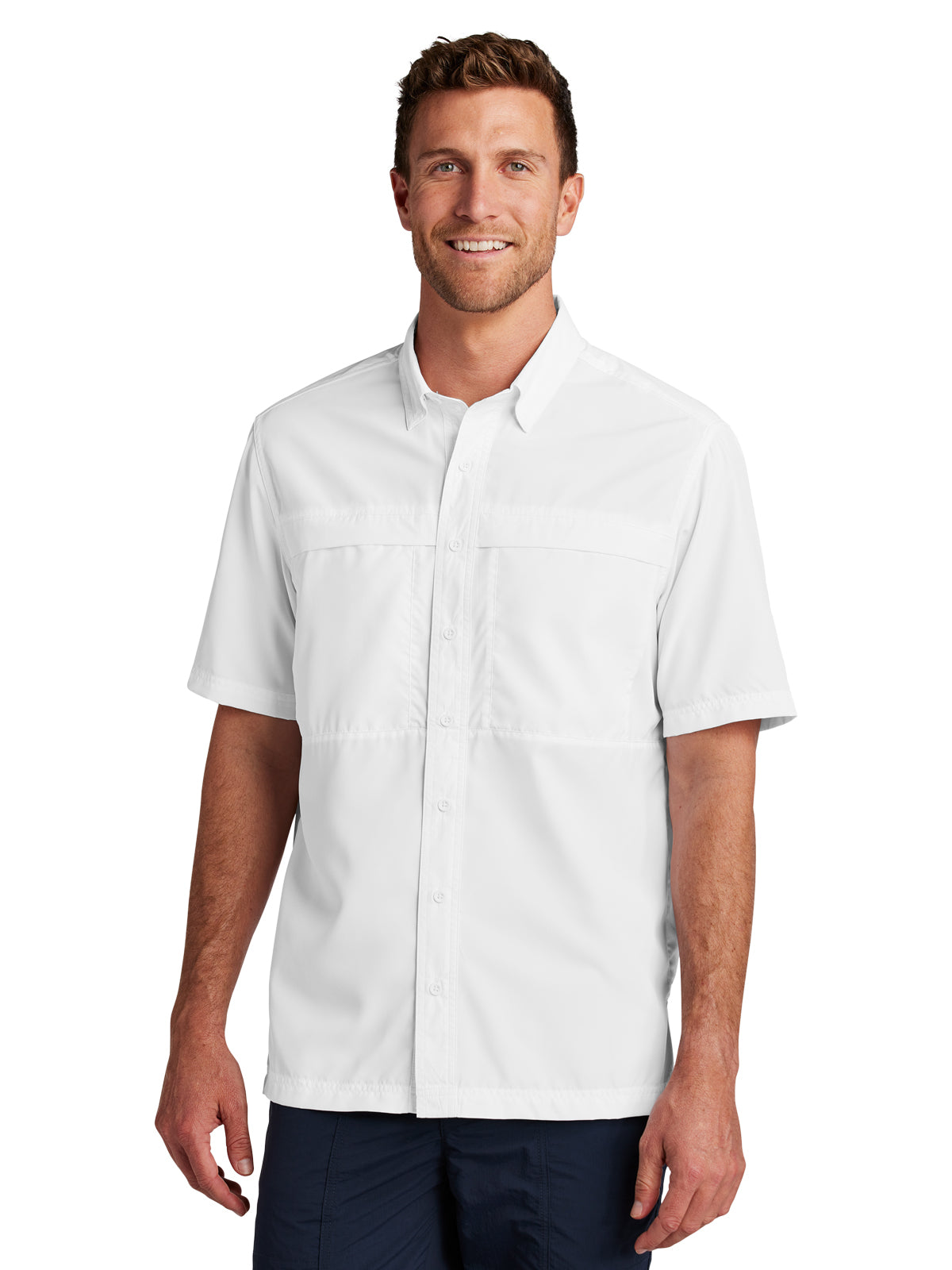 Men's Short Sleeve UV Daybreak Shirt - W961 - White