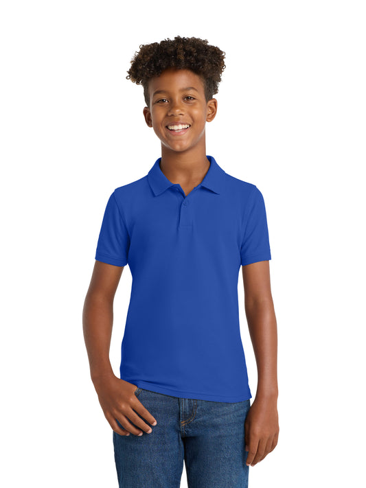 Youth Core Classic Pique Polo - Y100 - True Royal