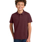 Youth Wearever Performance Pique Polo - Y240 - Burgundy