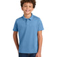 Youth Wearever Performance Pique Polo - Y240 - Carolina Blue
