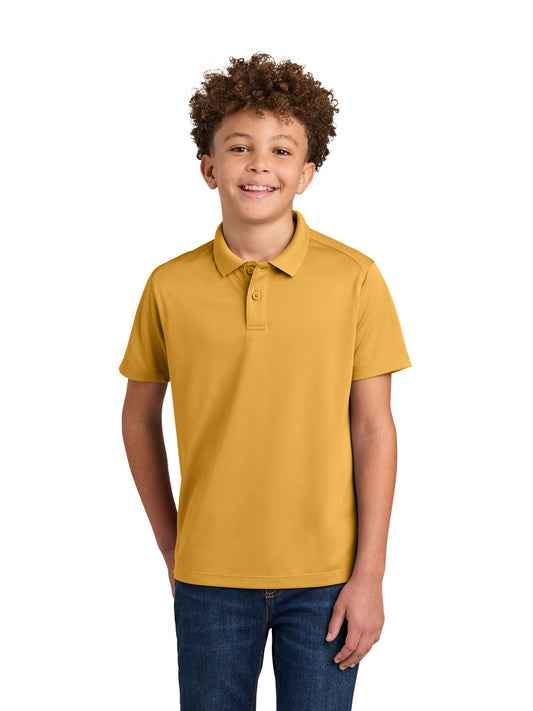 Youth Wearever Performance Pique Polo - Y240 - Gold