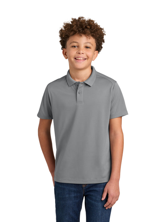 Youth Wearever Performance Pique Polo - Y240 - Gusty Grey