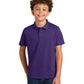 Youth Wearever Performance Pique Polo - Y240 - Prism Purple