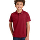 Youth Wearever Performance Pique Polo - Y240 - Rich Red