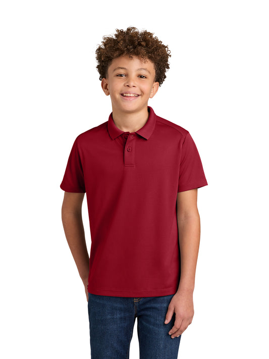 Youth Wearever Performance Pique Polo - Y240 - Rich Red