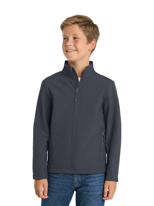 Youth Core Soft Shell Jacket - Y317 - Battleship Grey