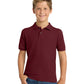 Youth Silk Touch Polo - Y500 - Burgundy