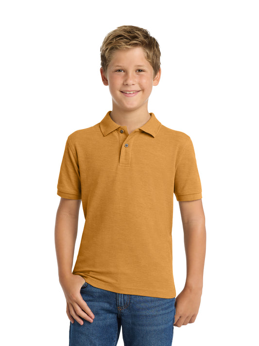 Youth Silk Touch Polo - Y500 - Gold