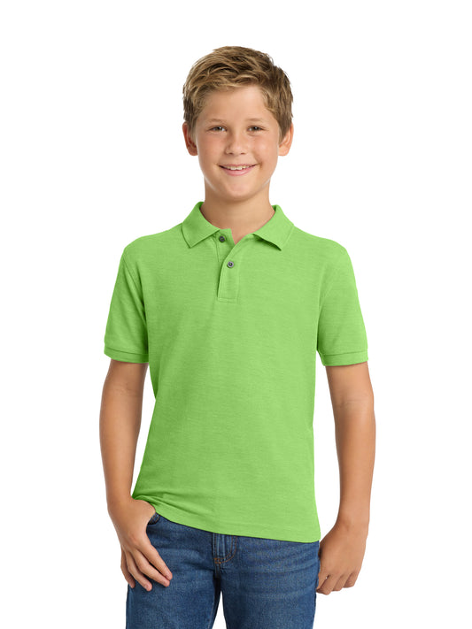 Youth Silk Touch Polo - Y500 - Lime