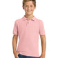 Youth Silk Touch Polo - Y500 - Light Pink