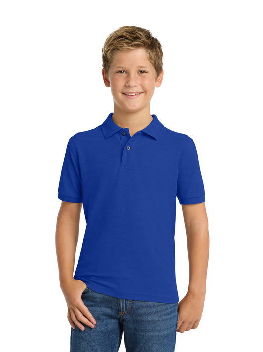 Youth Silk Touch Polo - Y500 - Royal