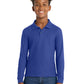 Youth Silk Touch Long Sleeve Polo - Y500LS - Royal