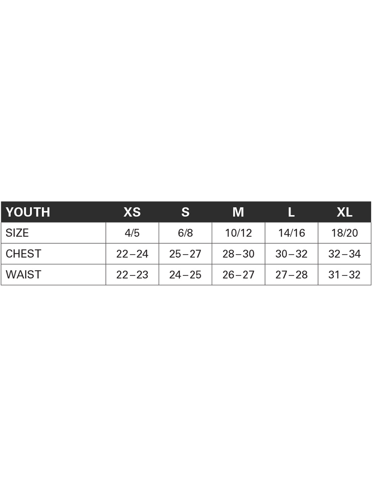 SIZECHART