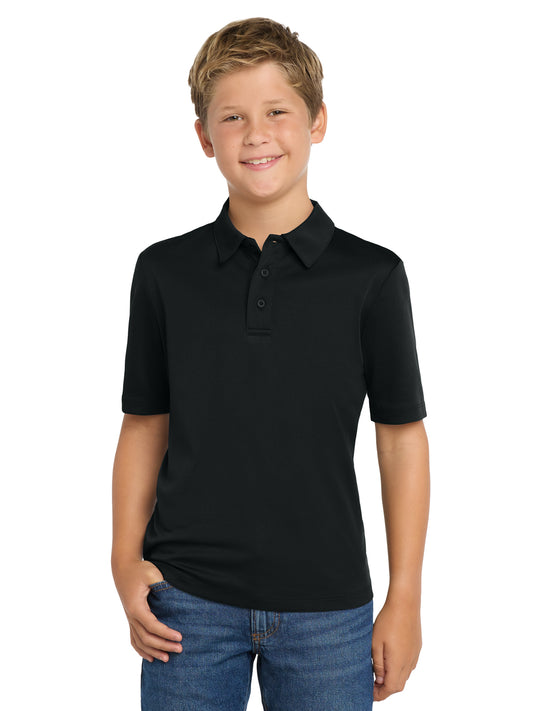 Youth Silk Touch Performance Polo - Y540 - Black