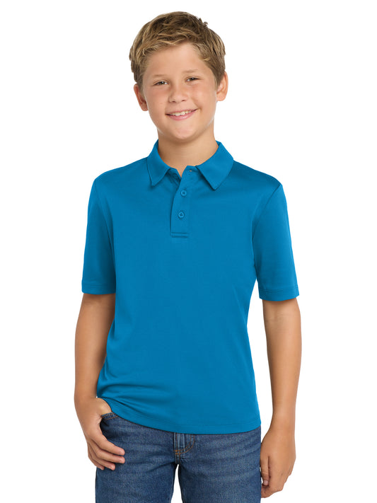 Youth Silk Touch Performance Polo - Y540 - Brilliant Blue